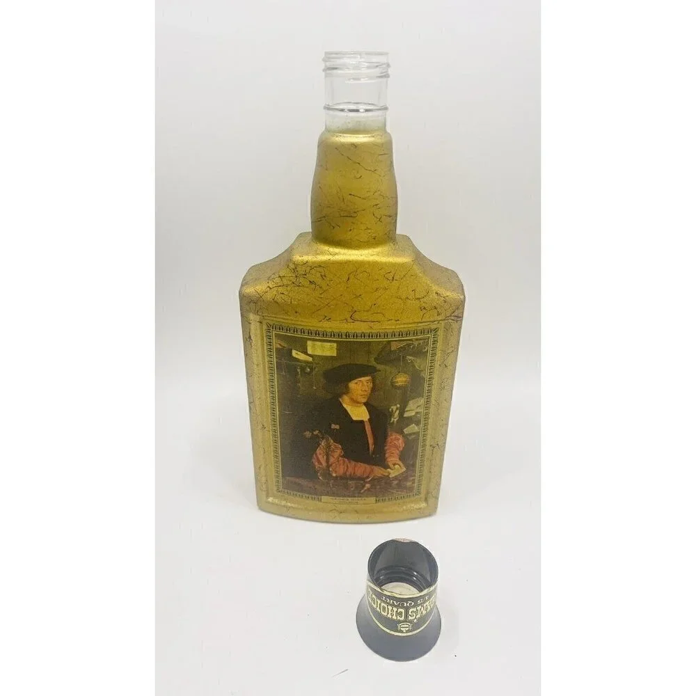 Jim Beam Georg Gisze Gold Decanter Whiskey Bottle Artist Series Hans Holbein Bar